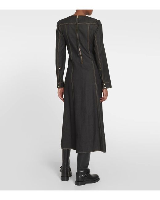 Vestido Denim Romance de algodon y lana Dorothee Schumacher de color Black