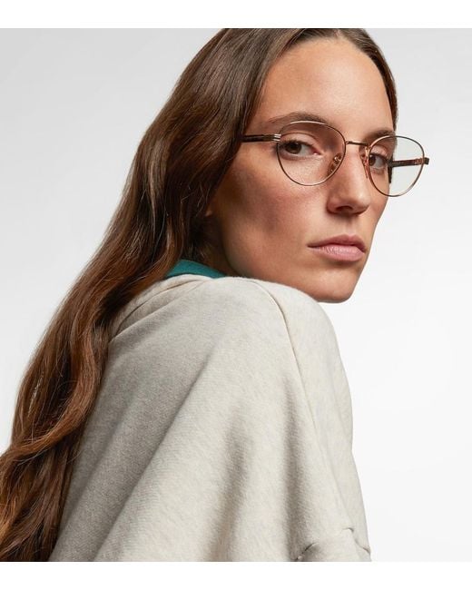Prada Metallic Round Sunglasses