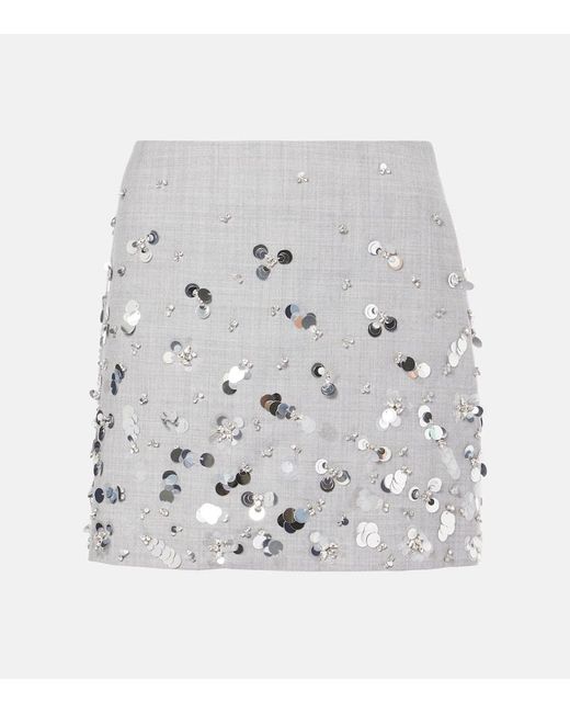 Minigonna Larissa di Jonathan Simkhai in Gray