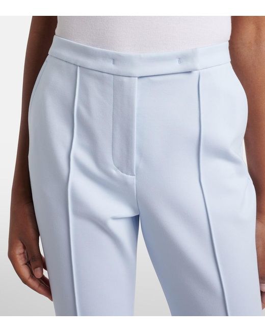 Dorothee Schumacher Blue Emotional Essence Cropped Flared Pants