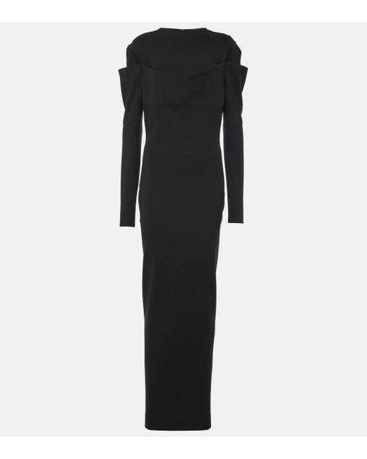 Robe longue Sabre Jacquemus en coloris Black