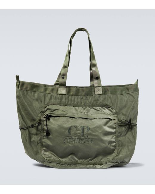 C P Company Green Nylon B Crossbody Messenger Bag for men