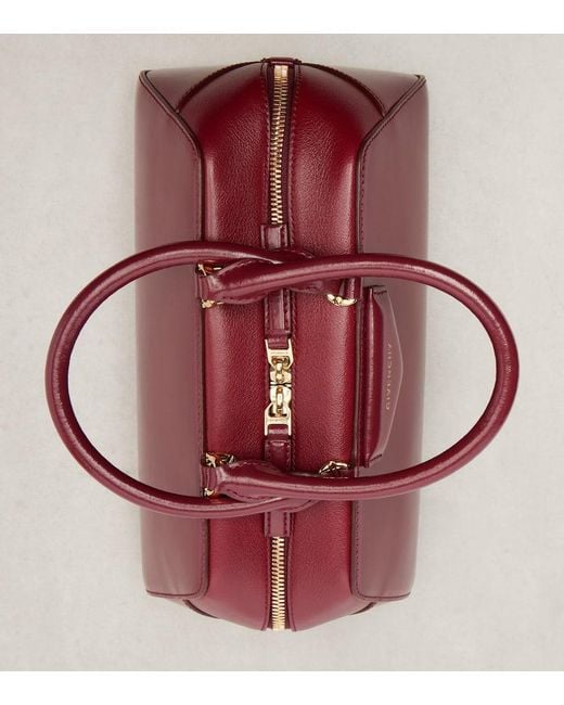 Givenchy Red Antigona Cube Small Leather Tote Bag
