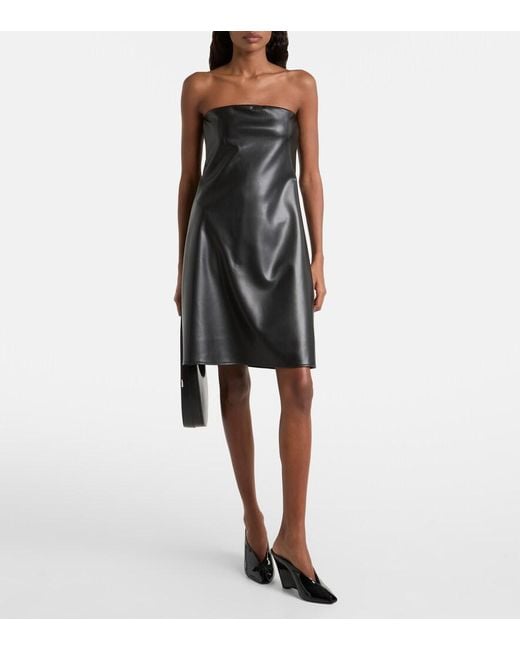 Courreges Black Strapless Minidress