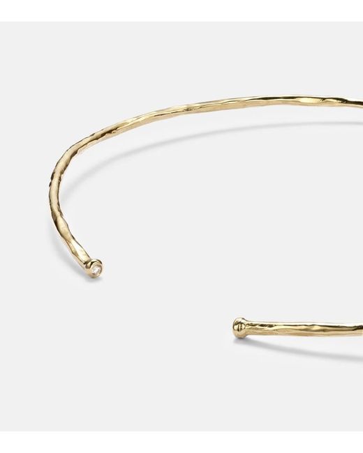Octavia Elizabeth Metallic Octavia 18Kt Choker With Diamonds