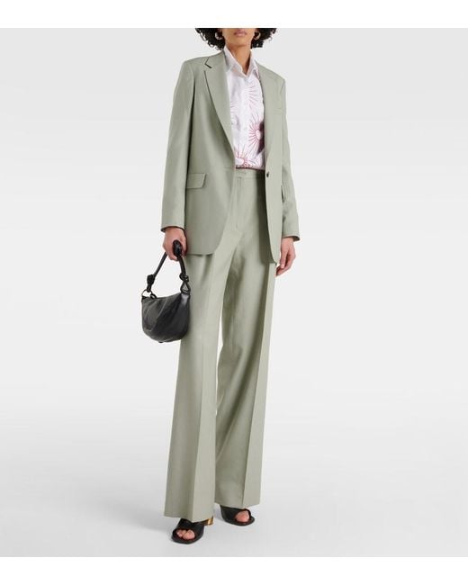 Dries Van Noten Green Wool Blazer