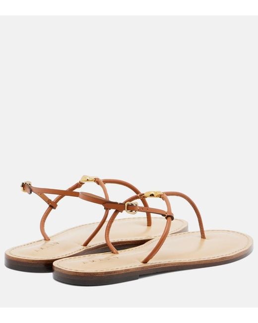 Amanu Multicolor Naivasha Leather Thong Sandals