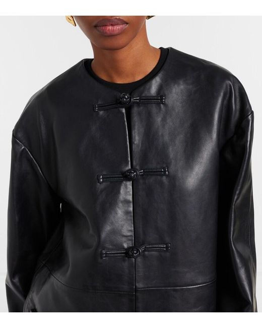 Rohe Black Leather Jacket