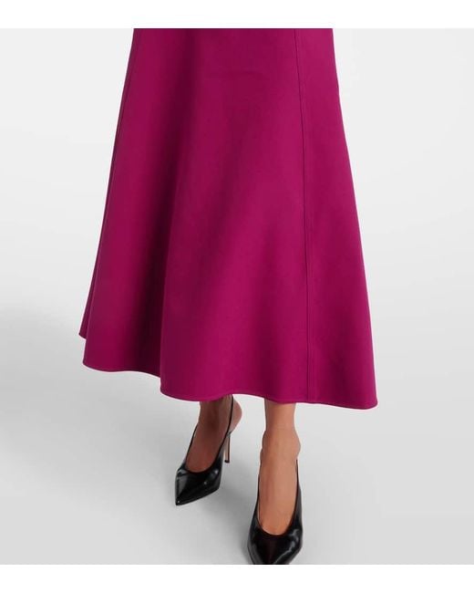 Roland Mouret Purple Hemdblusenkleid Aus Crepe