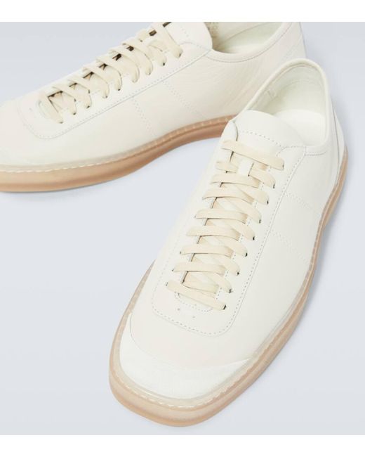 Lemaire Sneakers Linoleum aus Leder in White für Herren