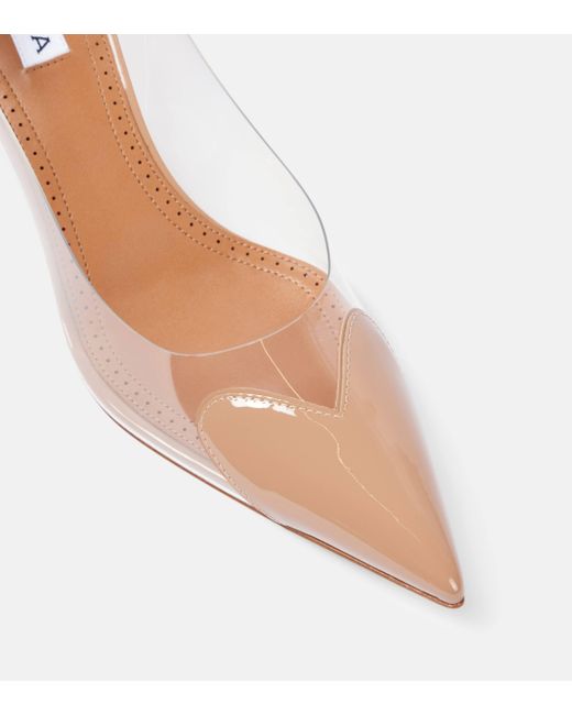 Alaïa Pink Le Cour Pvc And Patent Leather Slingback Pumps