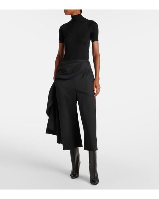 Alaïa Black Wool Skirt Pants
