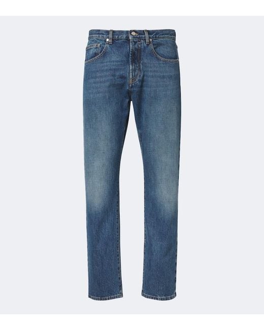 Umit Benan Blue Kevin Faded Straight Jeans for men