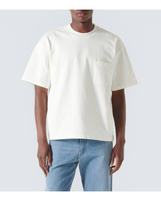 T-shirt en coton Auralee pour homme en coloris White