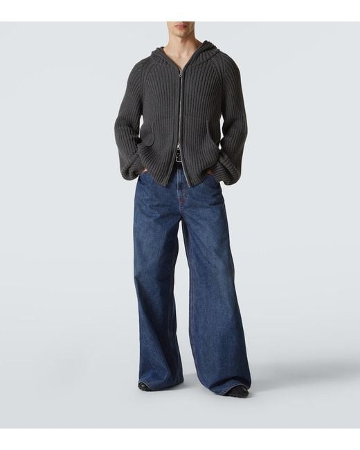 ERL Blue Indiana Wide-Leg Jeans for men