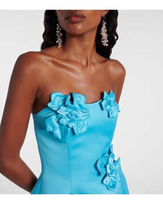 LEO LIN Blue Bustier-Kleid Rosario