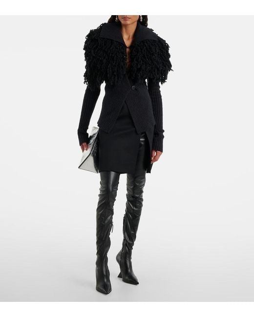 The Attico Black Cheopissima 105 Over-The-Knee Boots