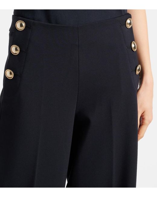 Dorothee Schumacher Blue Emotional Essence Palazzo Pants