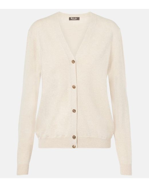 Cardigan De Cachemir Loro Piana de color Natural
