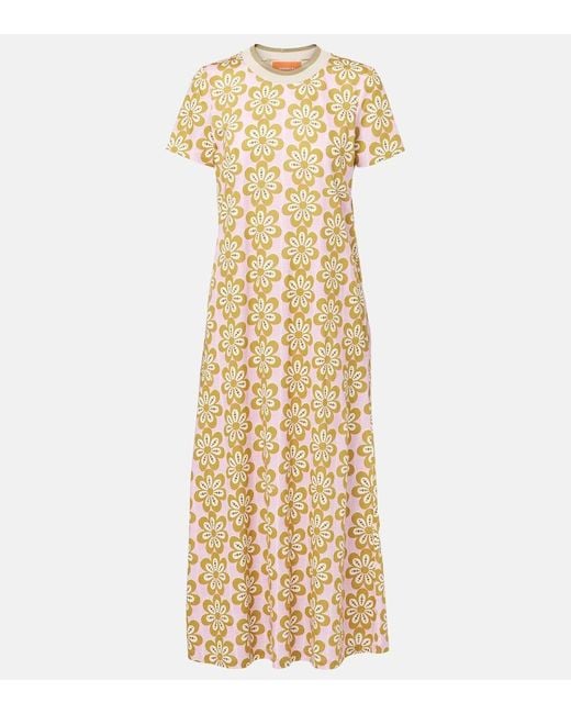 Vestido Midi Sporty Swing De Algodon LaDoubleJ de color Metallic