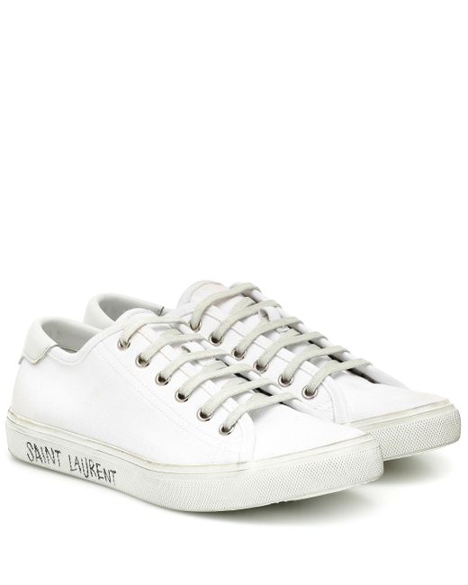 saint laurent malibu canvas sneakers