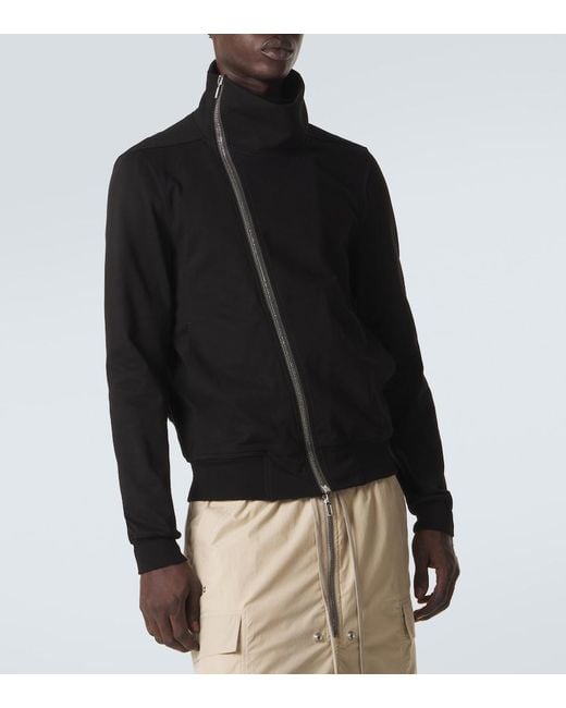 Rick Owens Black Cotton Jacket for men