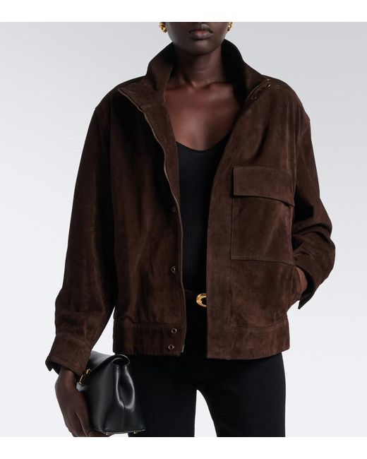 Nili Lotan Brown Cirque Suede Jacket