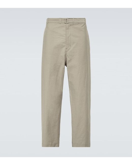 Lemaire Natural Cotton-blend Tapered Pants for men