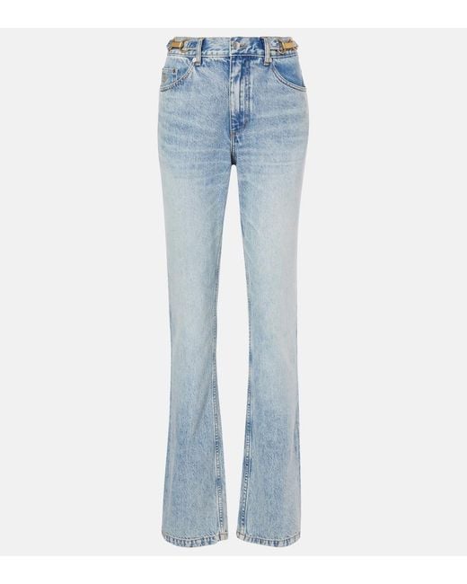 Stella McCartney Blue High-Rise Slim Jeans