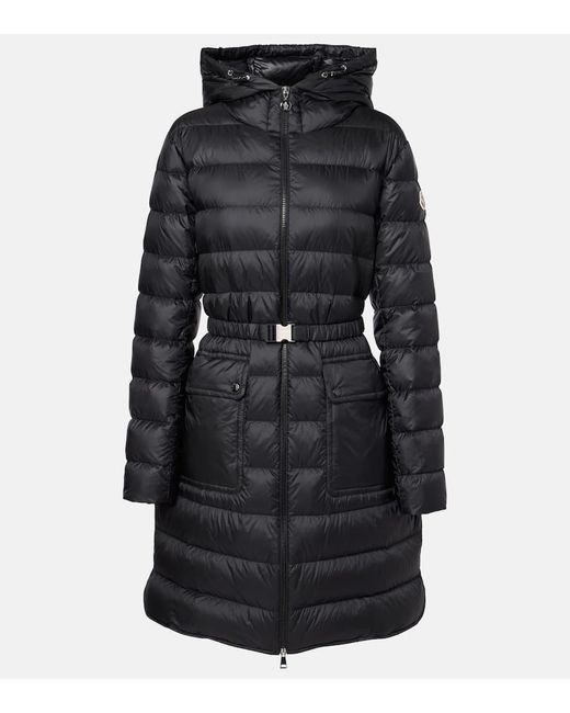 Moncler Black Igelong Quilted Down Coat