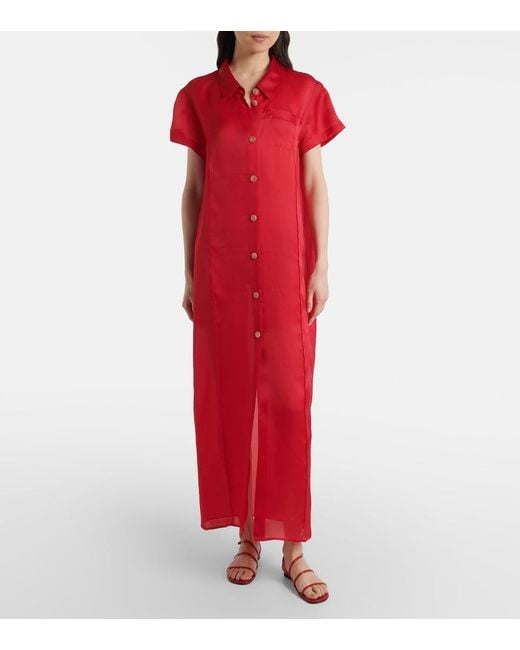 Khaite Red Loop Sandals