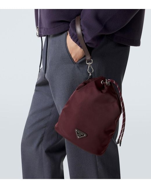Prada Etui Speedrock Re-Nylon in Red für Herren