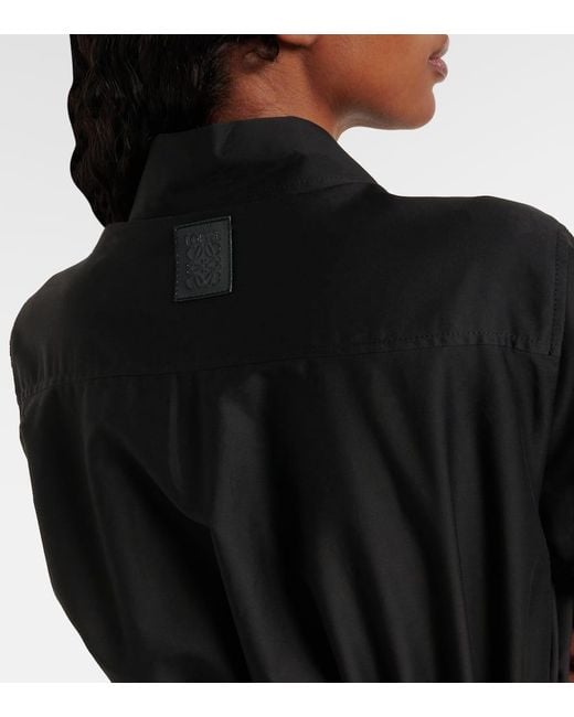 Loewe Black Minikleid Balloon Aus Gabardine