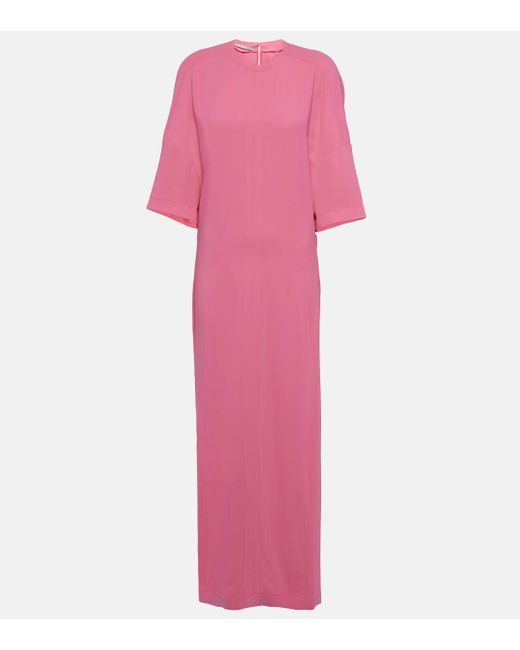 Robe longue Stella McCartney en coloris Pink