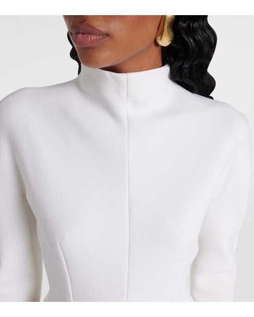Sportmax White Tefrite Crepe Minidress