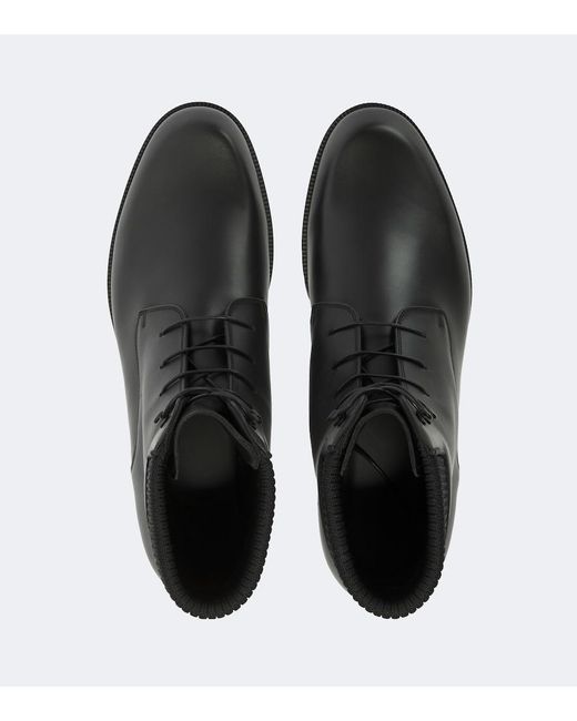 Christian Louboutin Black Trapman Tct 2 Leather Lace-Up Boots for men