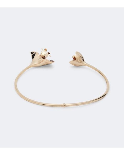 Rabanne White Floral Cuff