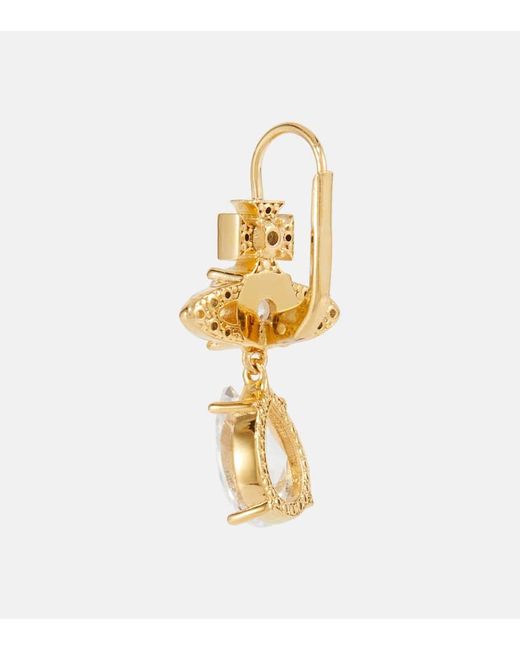 Orecchini Orb Con Cristalli di Vivienne Westwood in White