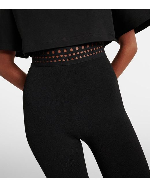 Alaïa Black Vienne High-Rise Leggings
