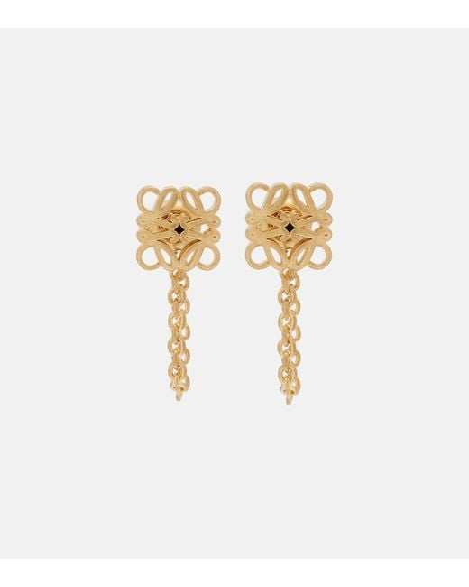 Loewe Metallic Anagram Bombe Earrings