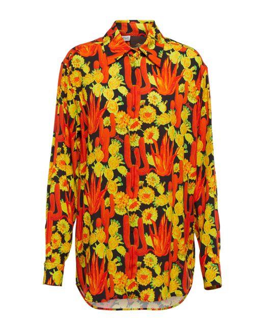 Loewe Orange Paula's Ibiza Printed Shirt