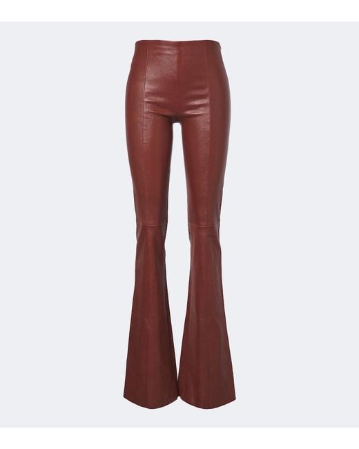 Stouls Gege Leather Flared Pants