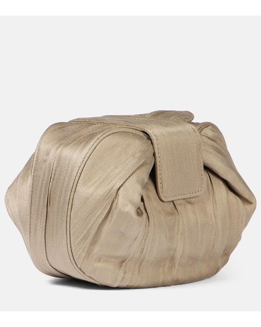 Gabriela Hearst Natural Demi Leather Clutch
