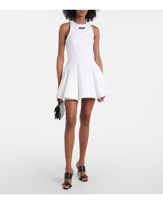 Balmain White Short Dresses