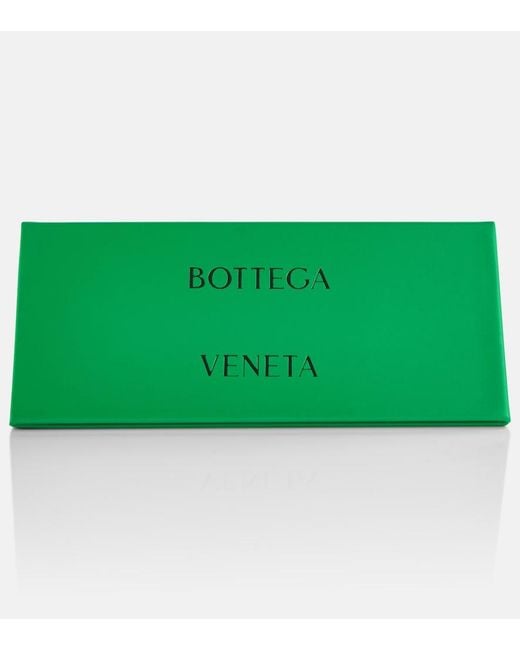 Bottega Veneta Natural Rectangular Sunglasses
