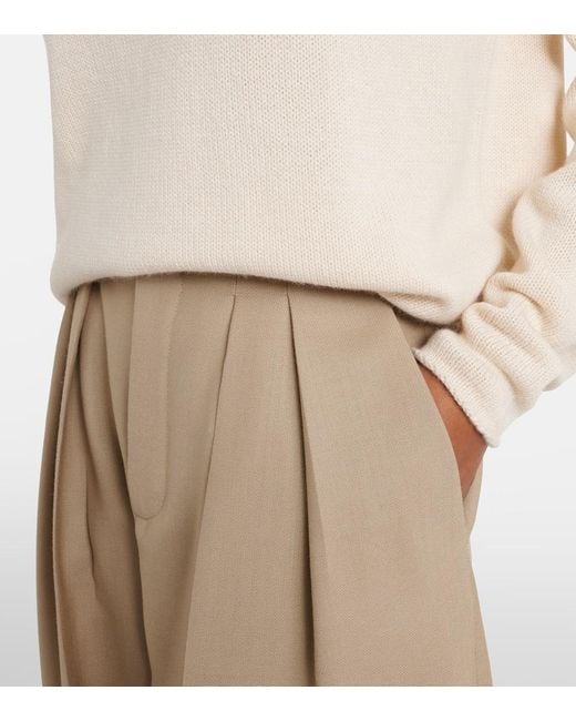 Jardin Des Orangers Natural Wool And Cashmere Sweater