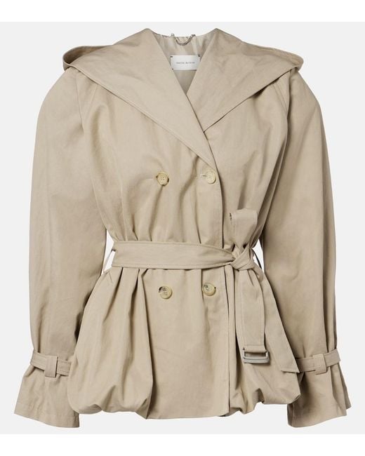 Magda Butrym Natural Belted Cotton-Blend Jacket
