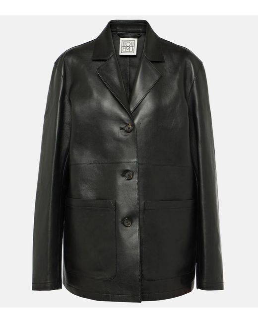 Totême  Black Leather Jacket