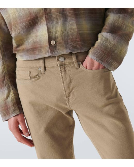 FRAME Natural Mid-rise Slim Jeans for men
