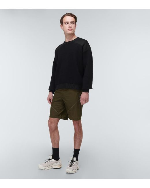 And Wander Green Ripstop Shorts for men